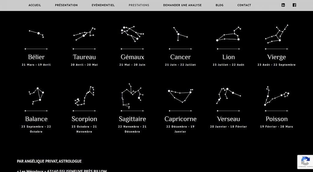 Site vitrine pour une activité de conseil
